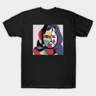 Zoe - Cubism Portrait T-Shirt